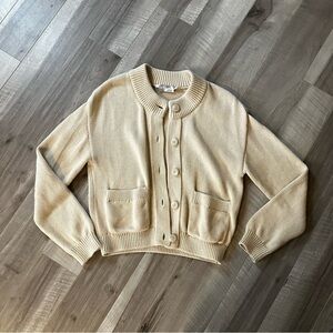 100% Organic Cotton Cream Cardigan
